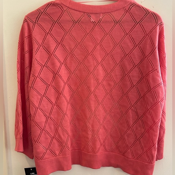 Robbie Bee Coral Open Front Cardigan NWT Size XL - Picture 10 of 11